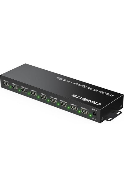 GENERAL موزع HDMI 2.0 من CENMATE بدقة 4K@60Hz، مدخل واحد وأربعة مخارج، للعرض فقط