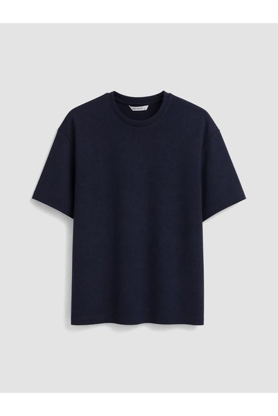 LC Waikiki Peak New Season Navy Blue Crew Neck Men's T-Shirt