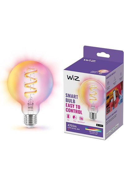Wiz مصباح فيليبس الذكي 40 واط G95 E27، متصل عبر WiZ، واي فاي، بلوتوث، درجات م...