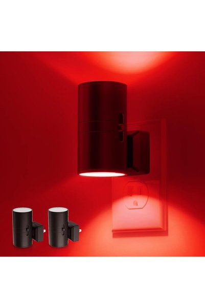 GENERAL L LOHAS LED Red Night Light, Night Lights Plug into Wall, LED Night L...