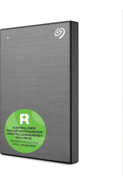 Seagate قرص تخزين محمول، سعة 2 تيرابايت، قرص صلب خارجي، لون رمادي داكن، متواف...