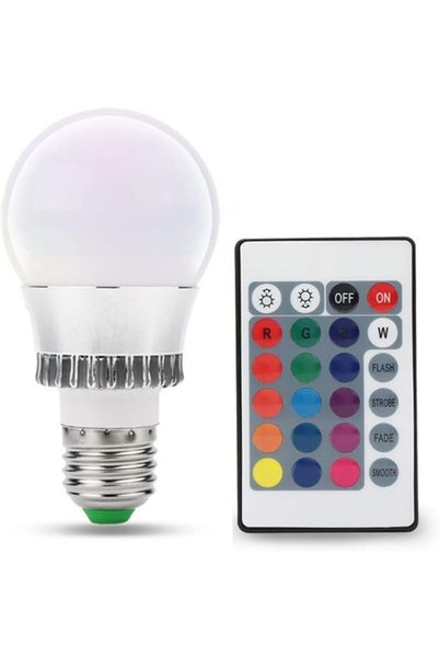 Discount4product مصباح ديسكو، مصباح RGB، مصباح E14، مصابيح LED للإضاءة المنزل...