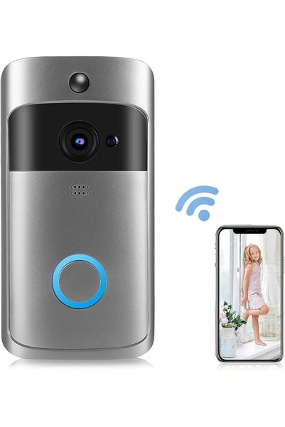 Elprico WiFi Wireless Video Doorbell Camera, 1080P Wide Angle Doorbell Camera...