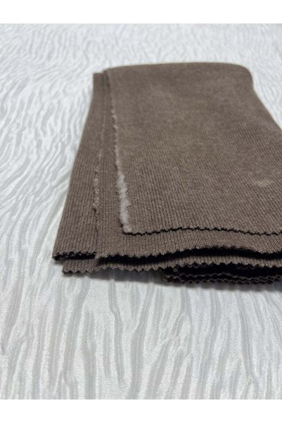 Yiğit Kumaş Lightly Brushed Badilik Fleece Fabric, Piece 45X130 cm - Brown.