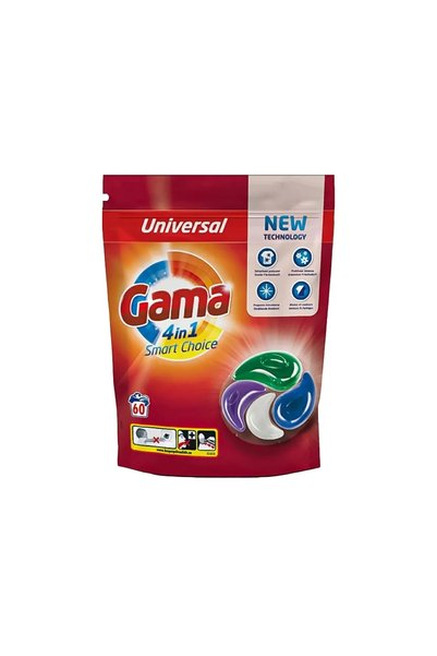 Gama Capsule detergent rufe Universal 60 bucăți