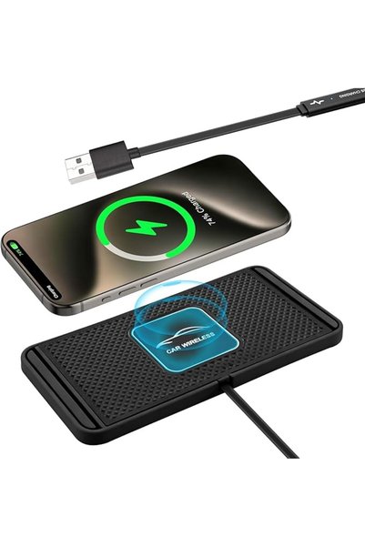 GENERAL حامل شاحن لاسلكي للسيارة، متوافق مع هواتف iPhone وهواتف تدعم تقنية Qi...