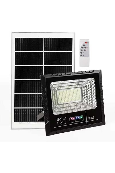 GENERAL مصباح LED شمسي بقوة 100 واط من GlowBase، مقاوم للماء للاستخدام الخارج...