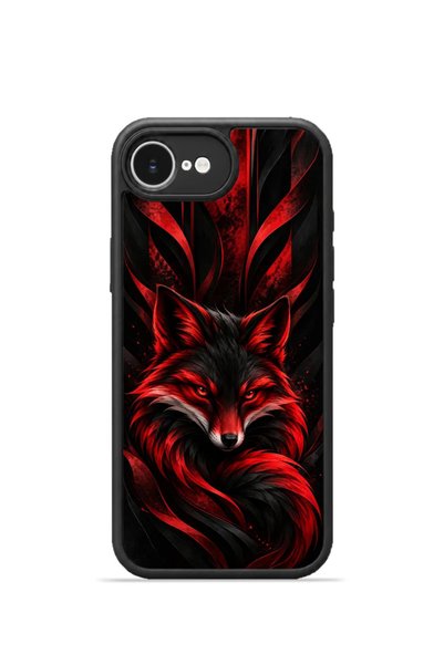 PiyasaSepeti غطاء هاتف iPhone 16e Vorian Black Hole باللونين الأسود والأحمر