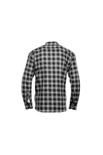 BONO Cămașă de lucru din flanel XXL gri, 100% bumbac, 170 g/m²
