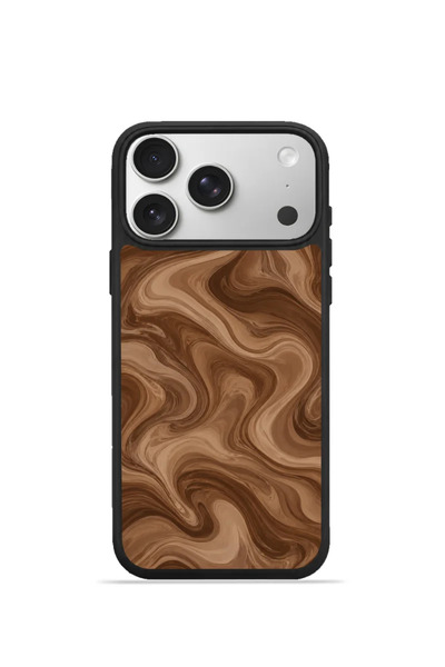 PiyasaSepeti غطاء هاتف iPhone 17 Pro Vorian Black Hole بتصميم رخامي باللون ال...