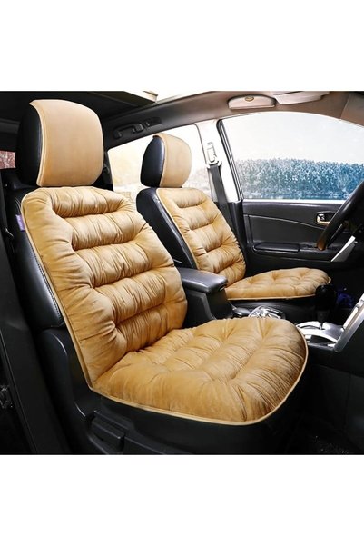 GENERAL Cushioned Car Seat Cover, Warm Plush Car Seat Cover, Auto Protector f...