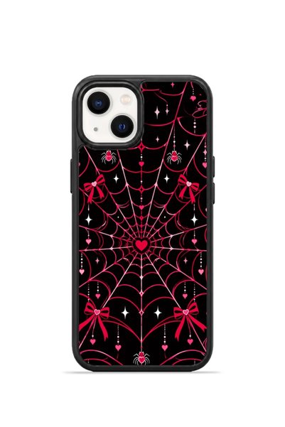 PiyasaSepeti غطاء هاتف iPhone 14 Vorian Black Hole باللون الأسود والفوشيا.