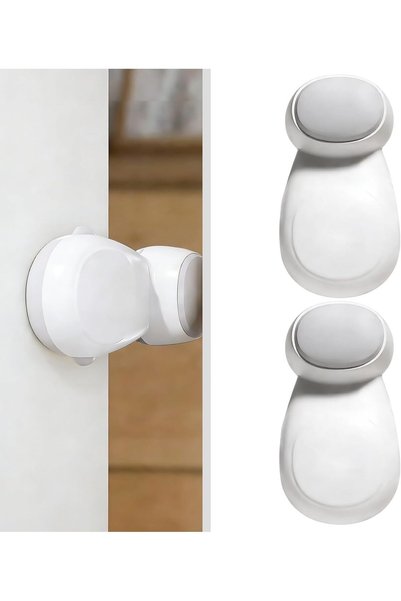 TERRIFI 2 Pack Baby Proof Door Stopper with Auto Lock, Child Proof Door Pinch...