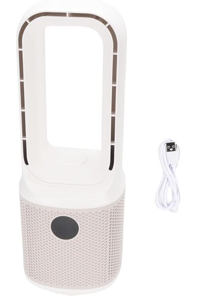 GENERAL Bladeless Desk Fan 9 Speed 60 Degree Oscillating Fan Rechargeable Sma...
