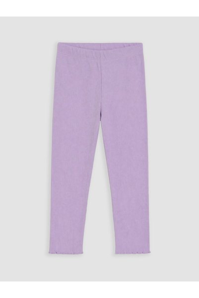 LC Waikiki Rmz Gi̇yi̇m Farkiyla Girls' Ribbed Leggings