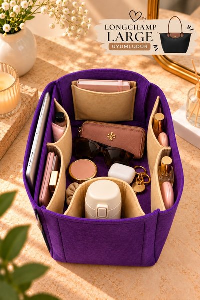 MARJİNAL W CLUB Long..... Large Two-Tone Bag with a Single Compartment and an...