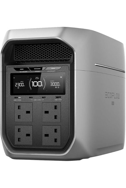 EF ECOFLOW محطة طاقة محمولة DELTA 3 Max Plus، بطارية LiFePO4 بسعة 2048 واط/سا...