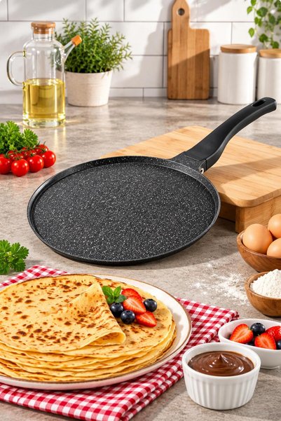 Tercih Home Casting Granite Crepe Pan