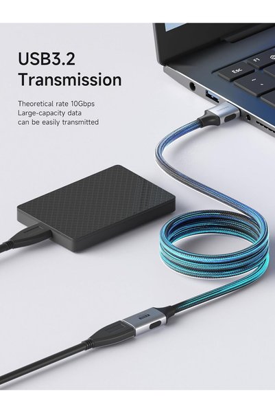 Hagibis USB Extension Cable, USB Extender, Braided 10Gbps USB 3.2 Type A Male...
