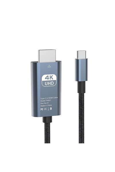 JOYZZZ محول من USB-C إلى HDMI، كابل فيديو USB-C إلى HDMI بدقة 4K وتردد 60 هرت...