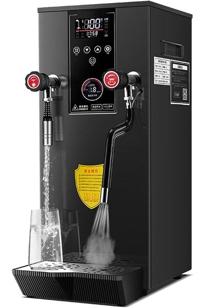 GENERAL 12L Commercial Milk Frother Steamer, 220V Full-Automatic Steam Boilin...