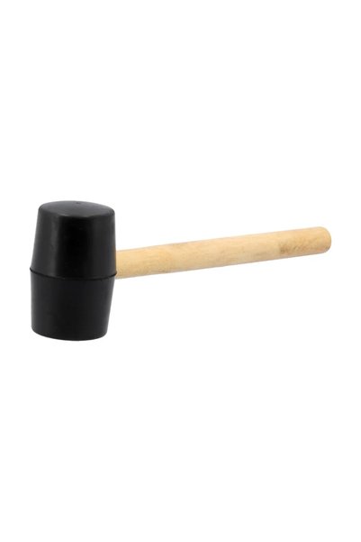Toya Ciocan de cauciuc TOY33650 55 mm cu mâner din lemn