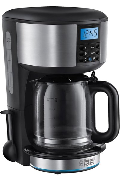 RUSSELL HOBBS ماكينة قهوة رقمية من بكنجهام، تنتج ما يصل إلى 10 أكواب، مع إبري...