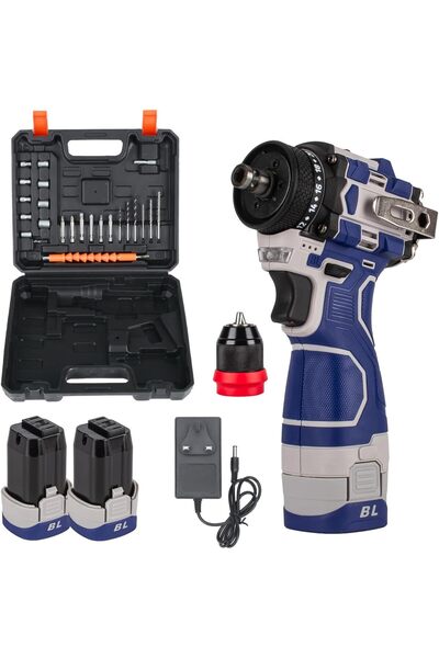 Generic 2-in-1 High Power Lithium Drill & Electric Screwdriver, Brushless Mot...