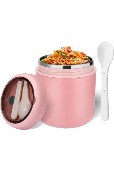HaveLovely 16oz Insulated Thermo Food Container for Hot Food, Stainless Steel...