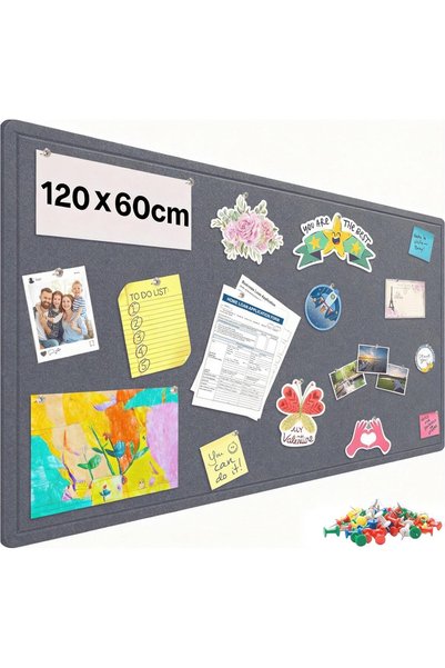 Generic 60 * 120cm Foldable Large Felt Bulletin Board بورد مكتب, Cork Board A...