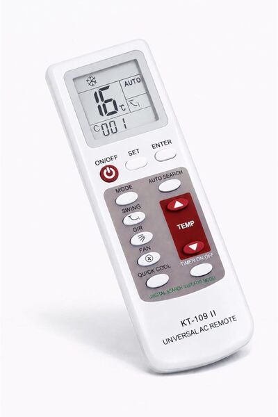 Generic جهاز تحكم عن بعد عالمي للمكيفات KT-109 II متوافق مع أكثر من 200 علامة...