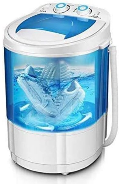 Generic Mini Shoe Washing Machine, Blue Light Antibacterial Compact Portable ...