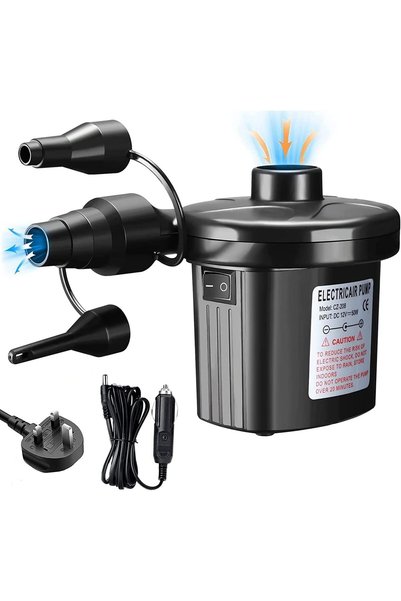 Generic Electric Air Pump, Portable Quick-Fill Air Pump with 3 Nozzles,Car 24...