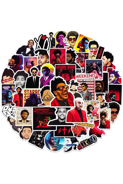 Generic 50-Piece Cute Vinyl Waterproof Sticker