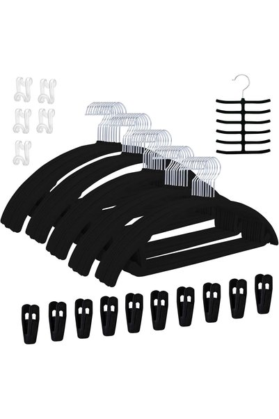 Generic Tycom Non-Slip Velvet Hangers - Suit Hangers (50 Pack) Ultra Thin Spa...