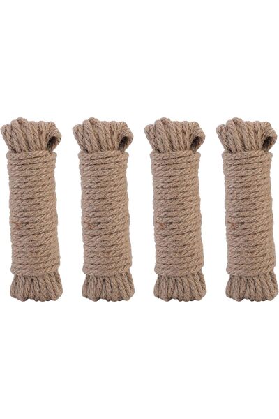 Generic Rope Set of 4-4mmx10m - Braided Polyester, Durable, Lightweight, UV R...