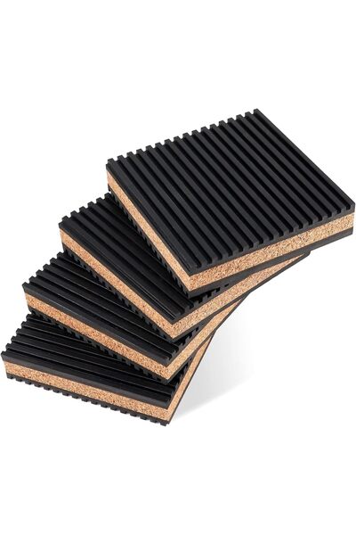 Generic Anti Vibration Pad-Rubber/Cork Vibration Isolation Pads Multi-Purpose...