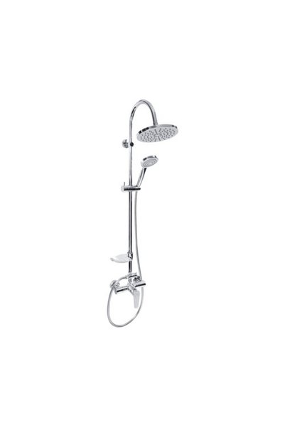 OEM Shower system with Ferro Algeo single-lever mixer, shower rail with slidi...