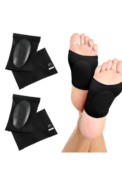 Generic Compression Arch Support Sleeves with Gel Pad,2 Pairs Bandage Arch Pa...