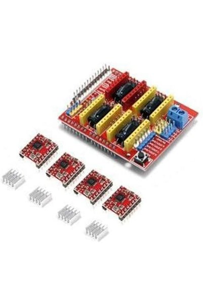 Generic CNC Shield Expansion Board with 4x A4988 Stepper Motor Driver