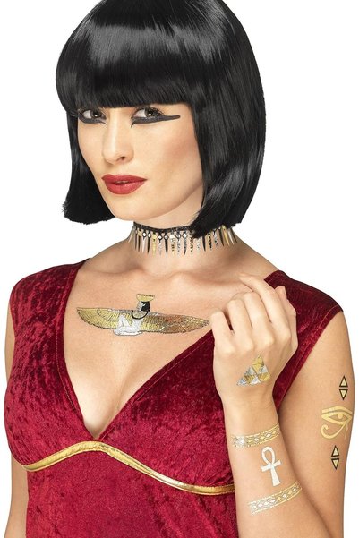 Generic Egyptian Transfer Tattoo, Metallic