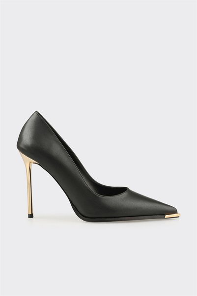 Elle Shoes Siyah Kadın İnce Topuklu Stiletto