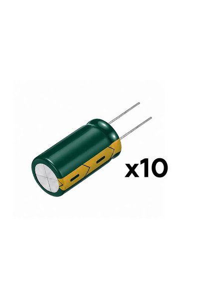 NO BRAND Condensator electrolitic THT611 25 V 100 µF 6 × 11 mm, set 10 buc.