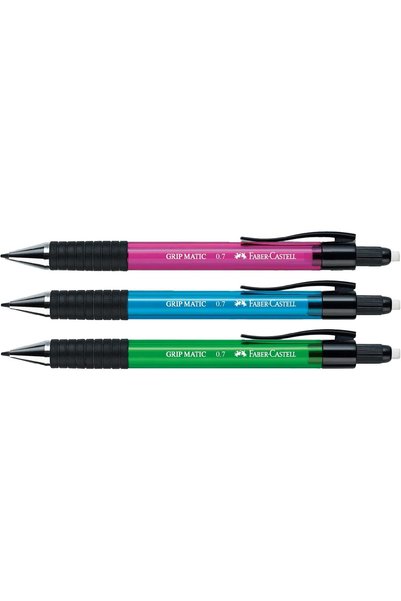 Generic Grip matic mechanical pencil, 0.7 mm, black, Rubber grip zone, with i...