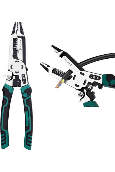 Generic 10-in-1 Wire Stripper Tool, Wire Crimping Tool, C-RV Multifunctional ...