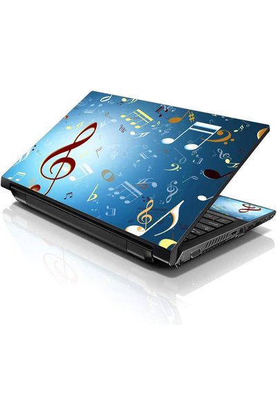 Generic Laptop 15 15.6 Skin Cover with Colorful Music Notes Pattern for HP De...
