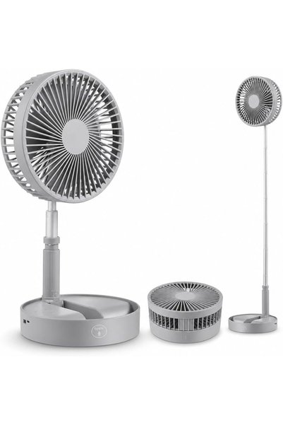 Generic Table & Stand Fan, Rechargeable Battery, 7200mAh, Quiet, Portable