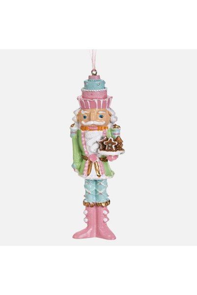 SHOPIENS Ornament brad soldat in culori pastel 14 cm pentru decorarea casei S...