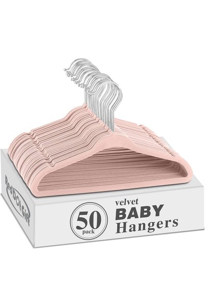 Generic Red Dot Gift® 50 Pack Baby Velvet Hangers 11Inch/28cm - Nursery Cloth...