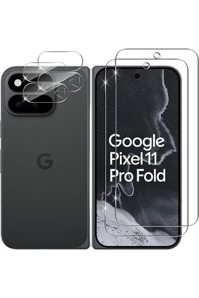 Generic [2+2] واقي شاشة لهاتف Google Pixel 11 Pro: عبوة تحتوي على 2 قطعة من و...